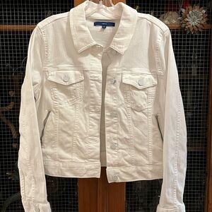 Apt. 9 Women's White Jean Jacket